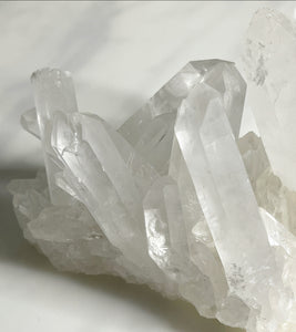 Clear quartz cluster
