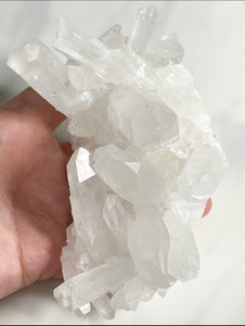 Clear quartz cluster